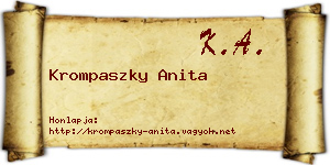 Krompaszky Anita névjegykártya